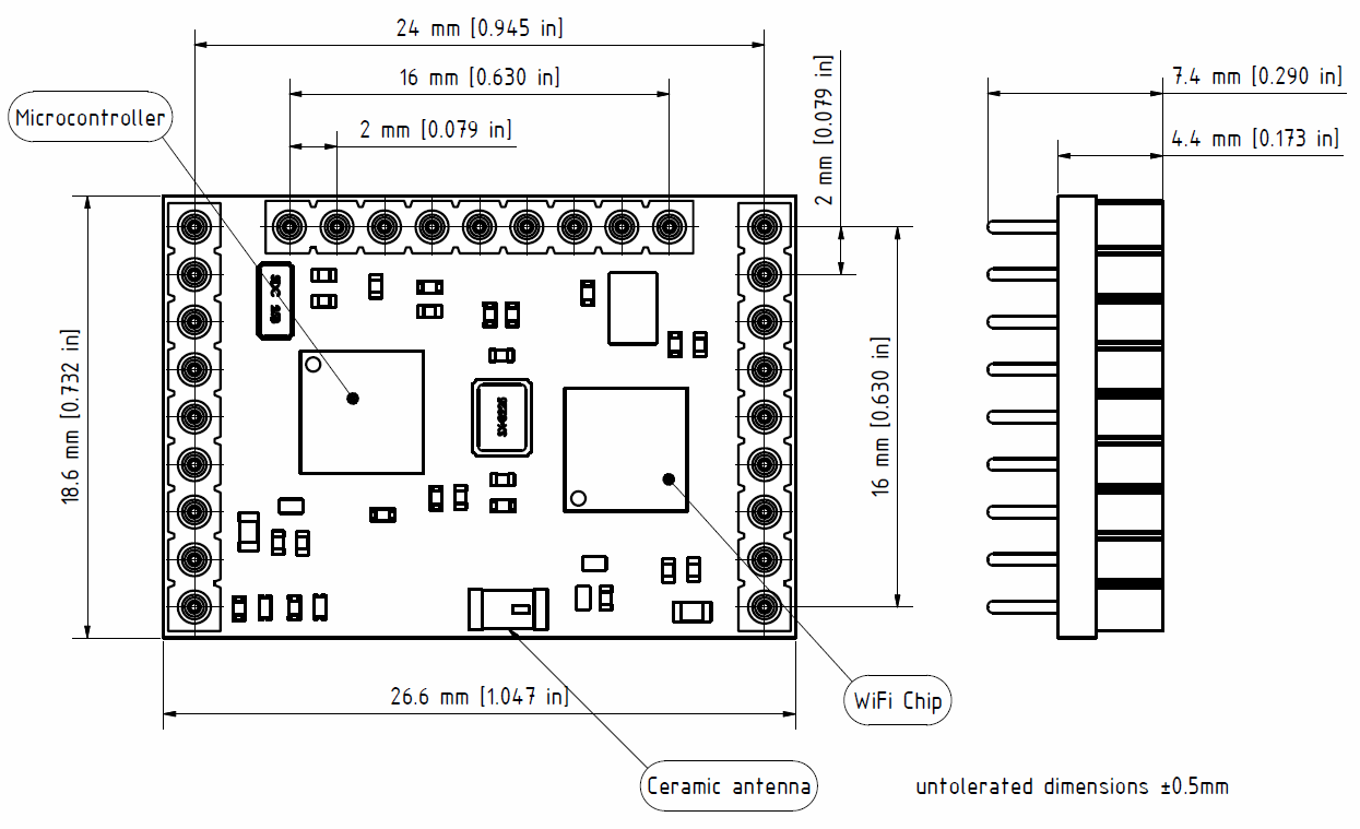 dimensions